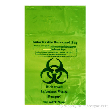 Autoclavable Biohazard Waste Bag (Green Color)